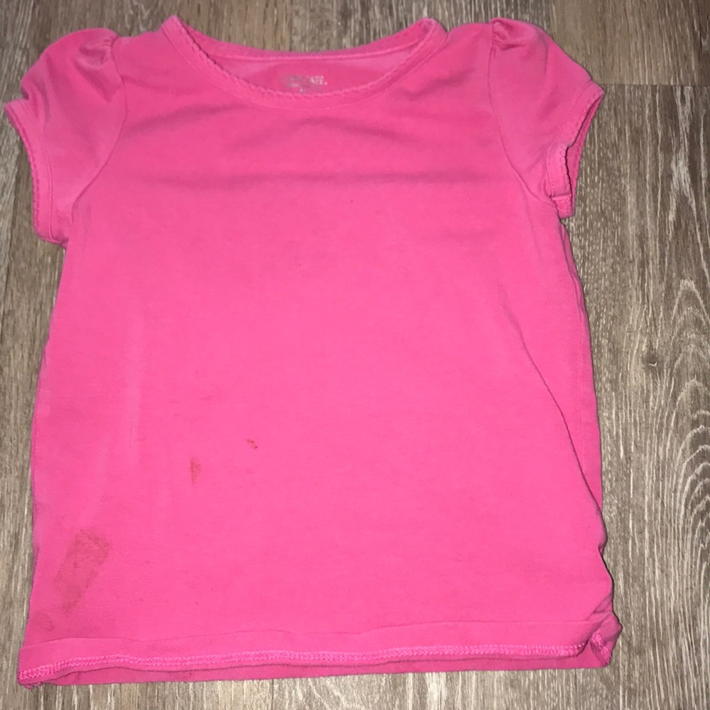 Girls Toddler 4T pink tee shirt short sleeves
